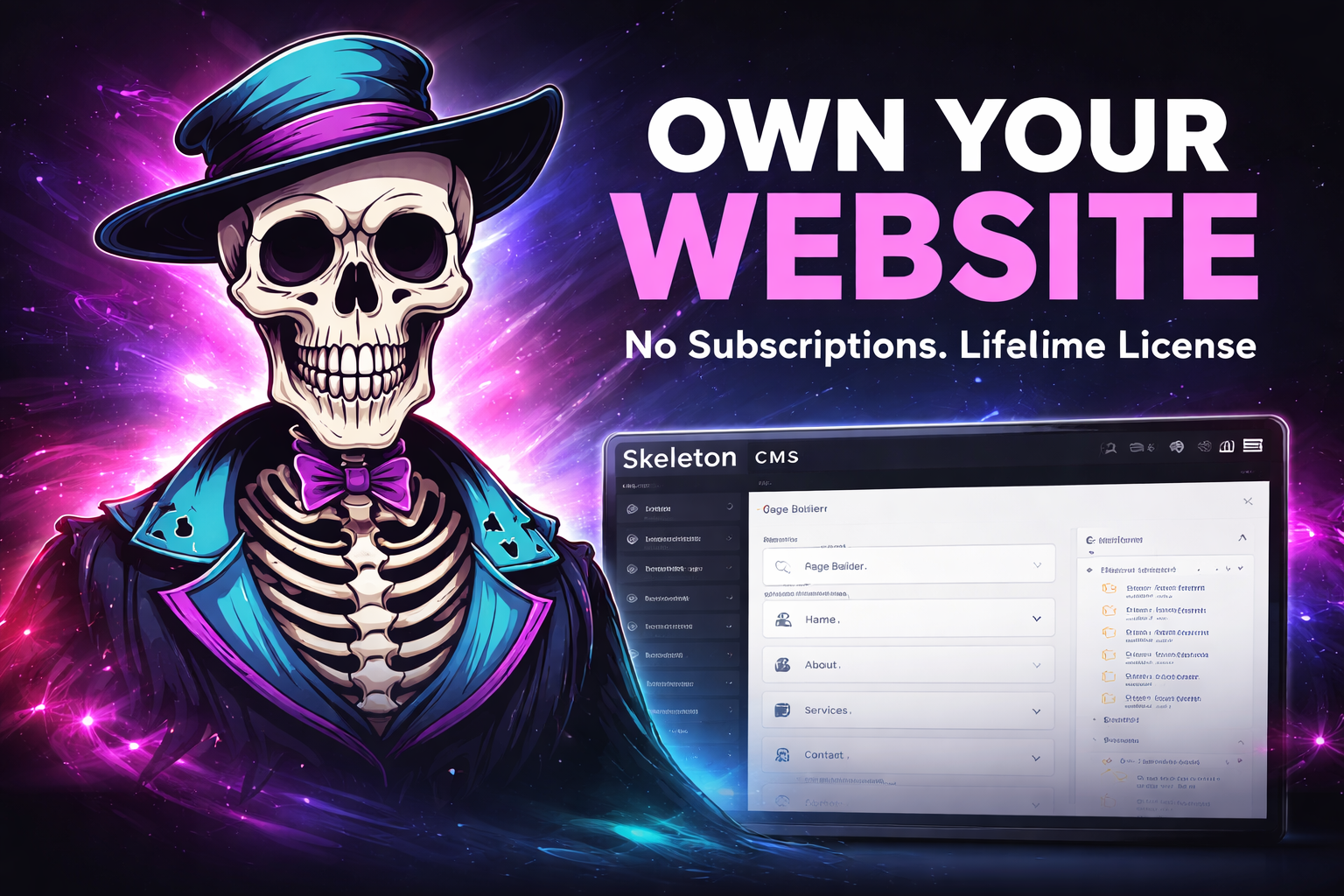 Skeleton Software admin panel preview